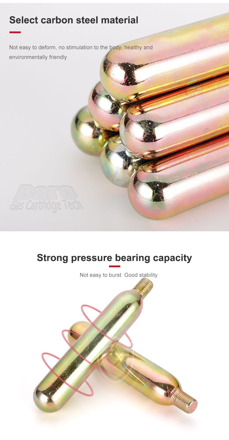 33g CO2 Thread Cylinders For Beauty